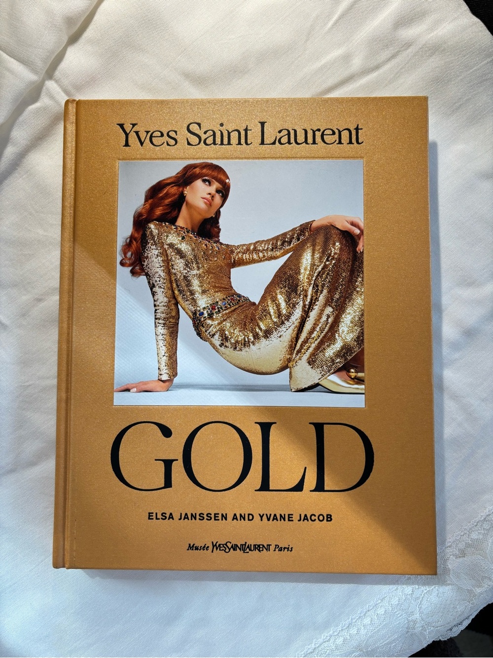 Yves Saint Laurent Gold Hardcover Coffee Table Book - Gold